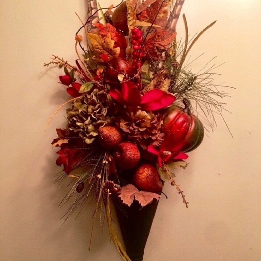 New Fall Floral Hydrangea Elegant Home Decor Autumn Wall Decor Wreath